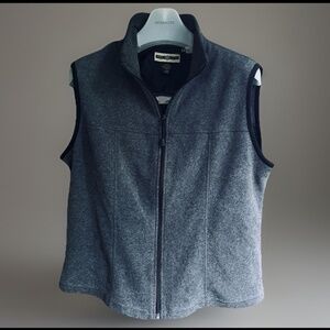 NORTH END EZEM System ALPHA XI  FLEECE VEST Zip Front SLEEVELESS Gray Large